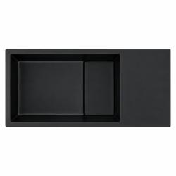 Solid-S Fontána z kompozitního materiálu B36xD18xH10 cm, matná černá, s krytem 1208953168